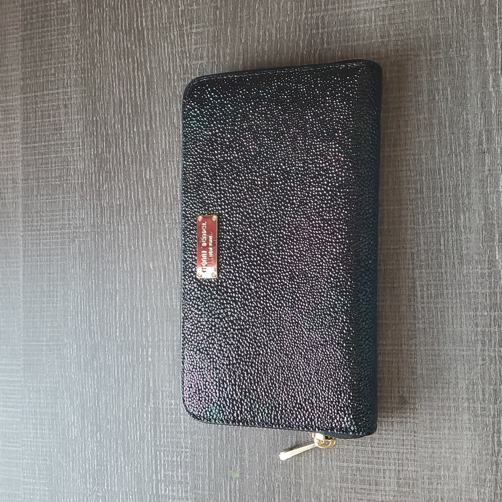 Henri Bendel Petrol Continental Wallet